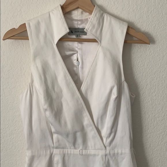 Ava&Aiden white sleeveless career business dress-2 - Picture 6 of 6